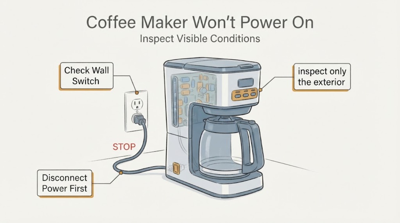 Coffee Maker Won't Power On