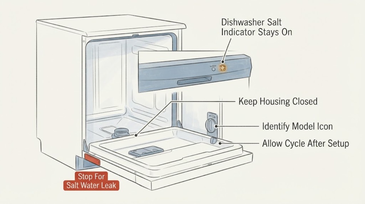 Dishwasher Salt Indicator Stays On