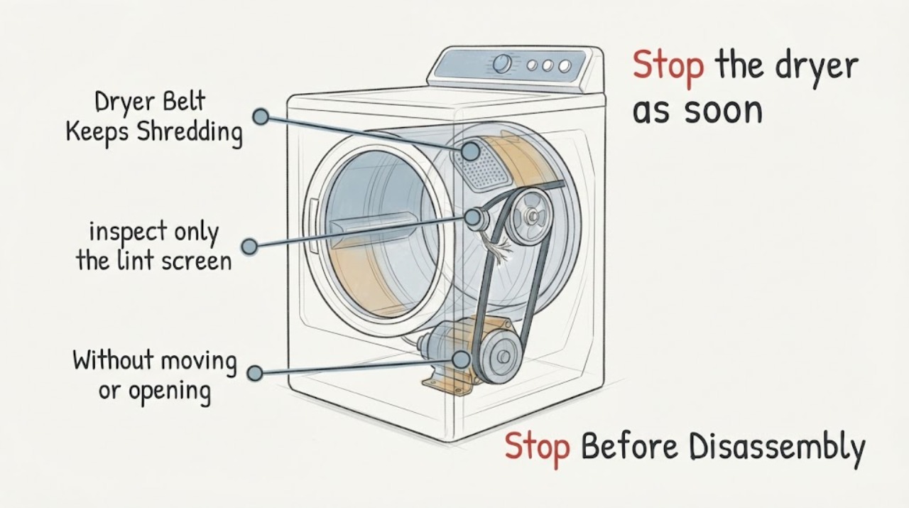 Dryer Belt Keeps Shredding