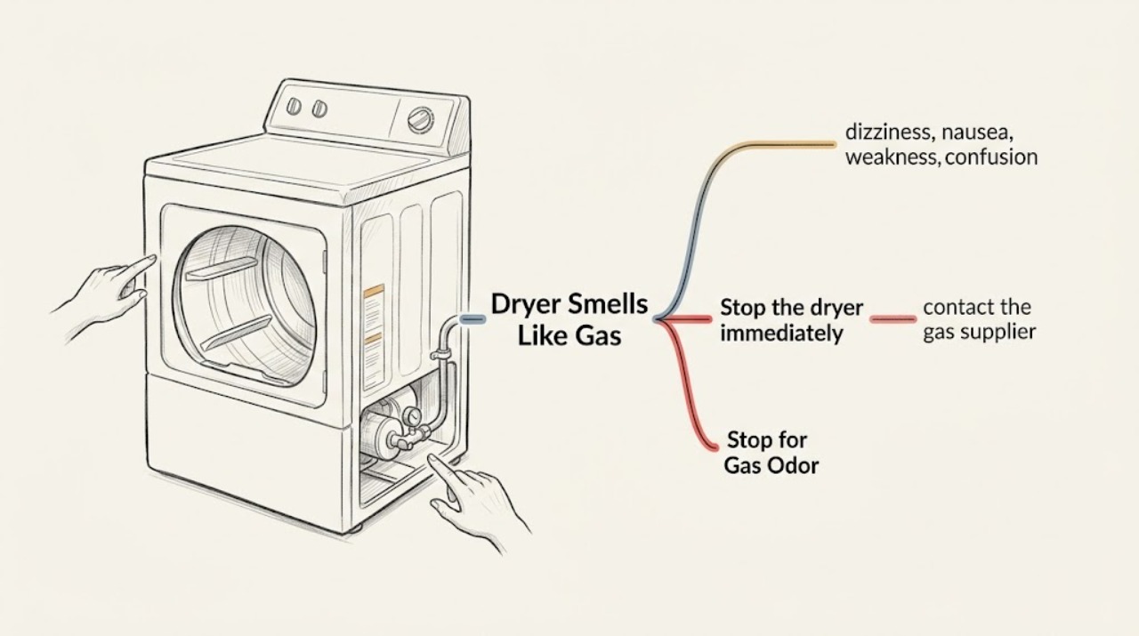 Dryer Smells Like Gas