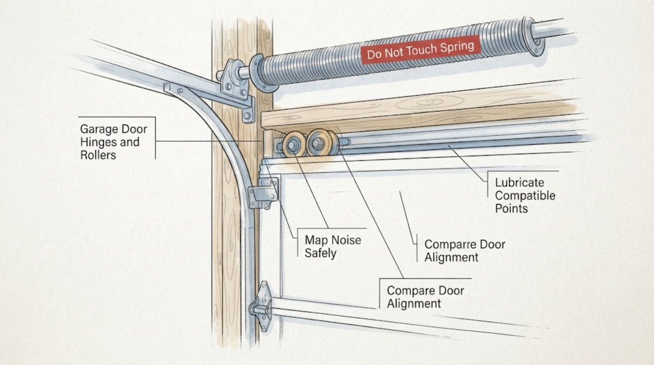 Garage Door Hinges and Rollers