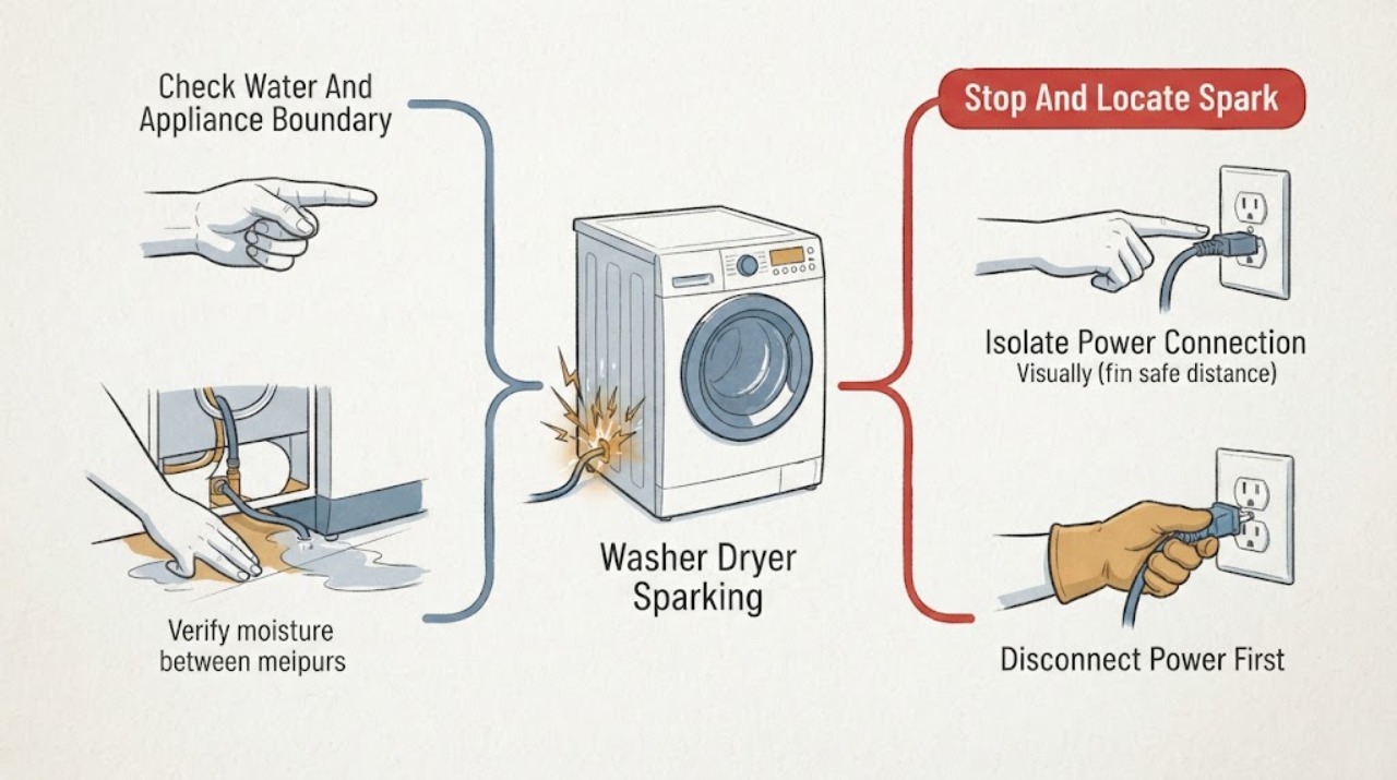 Washer Dryer Sparking