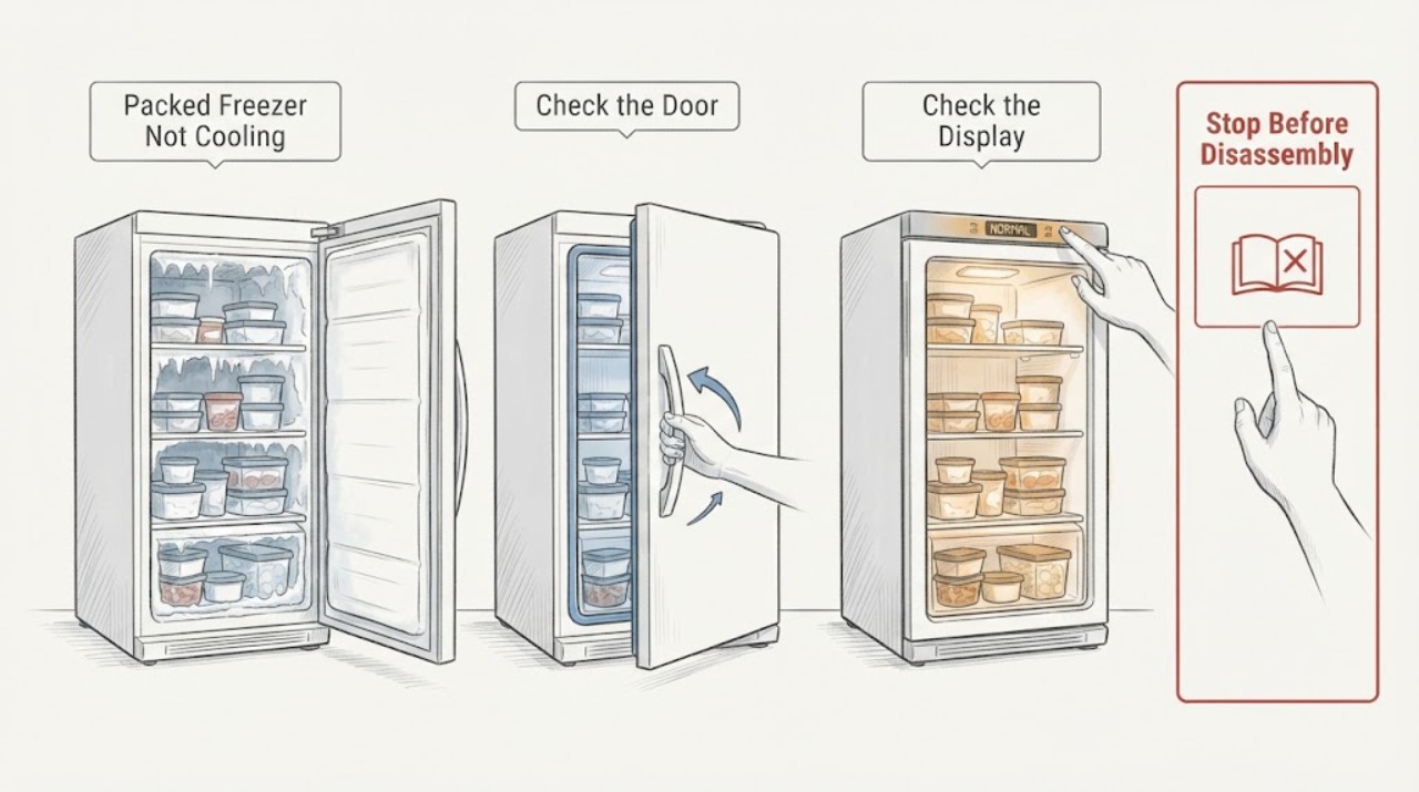 Packed Freezer Not Cooling