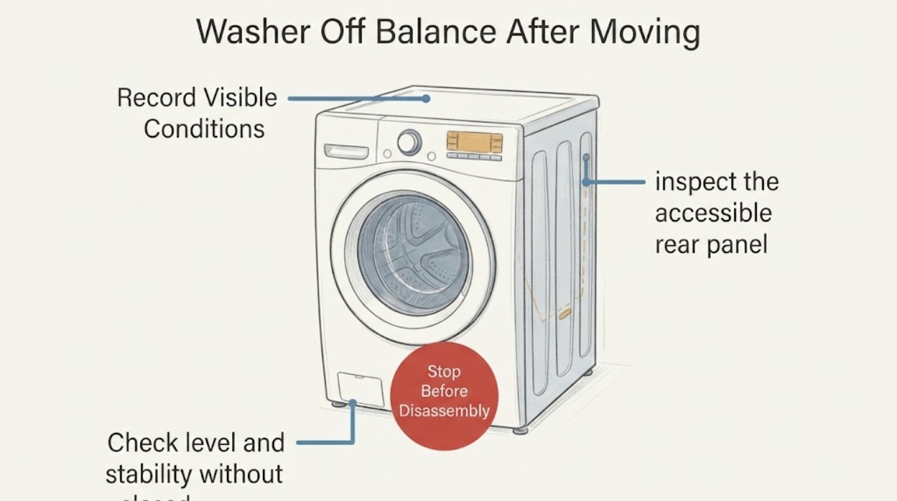 Washer Off Balance After Moving