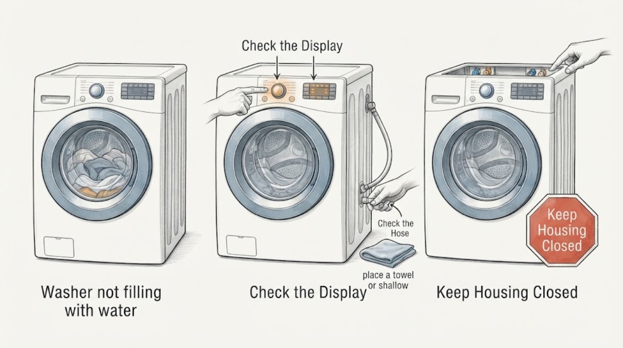 Washer not filling with water