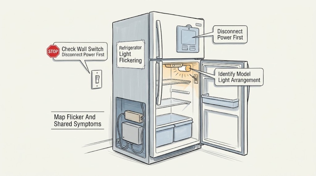 Refrigerator Light Flickering
