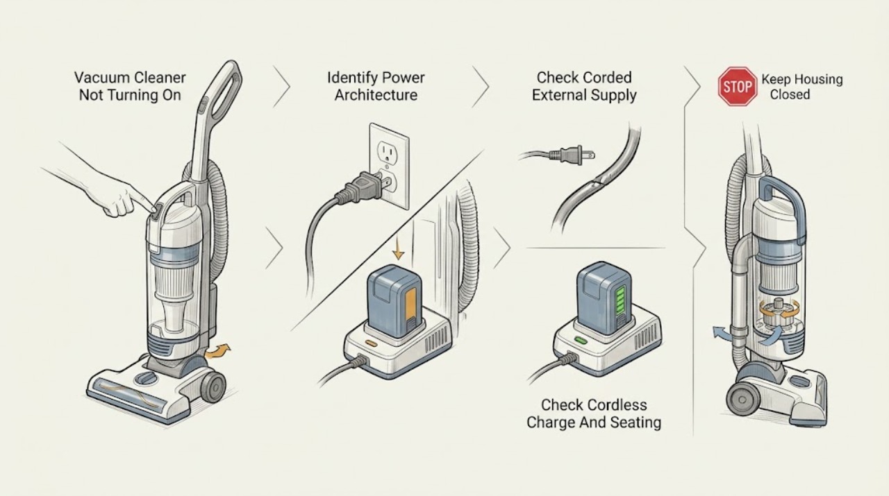 Vacuum Cleaner Not Turning On