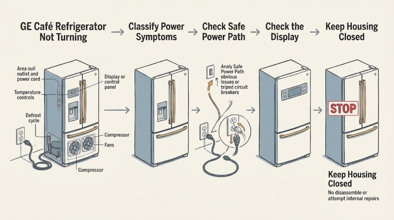 GE Café Refrigerator Not Turning