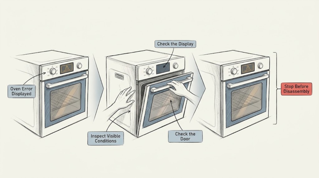 Oven Error Displayed
