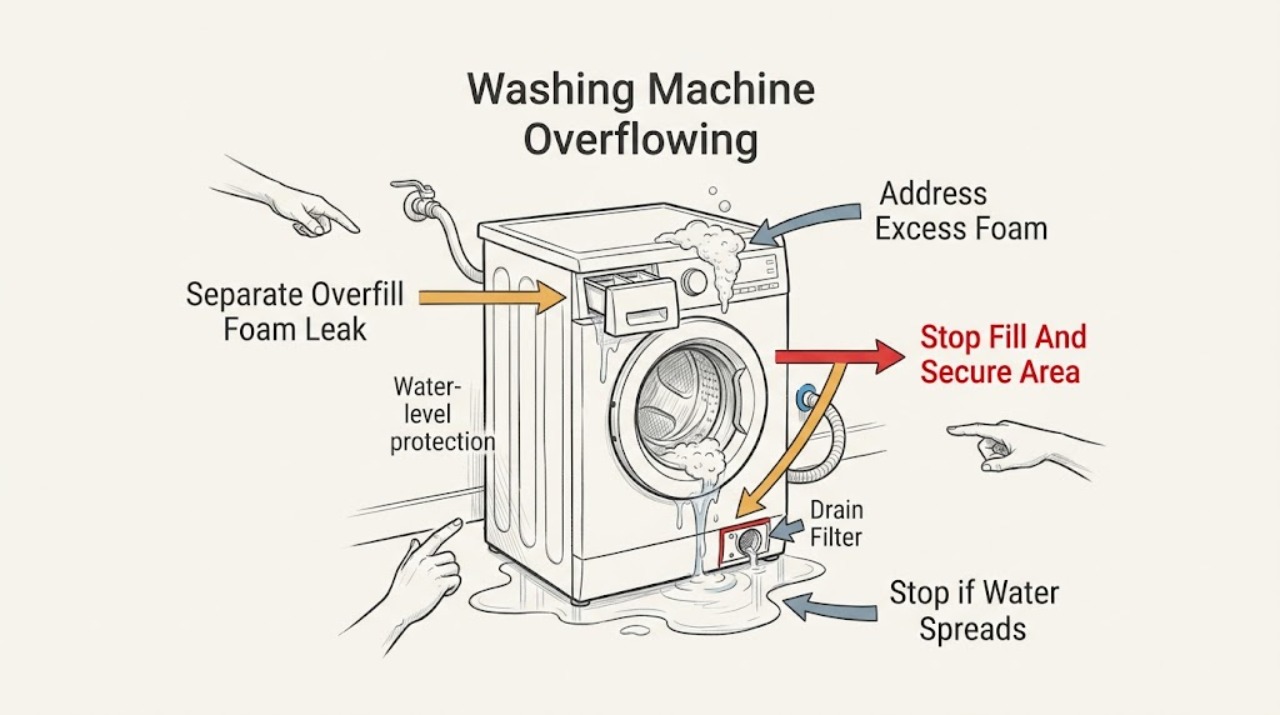 Washing Machine Overflowing