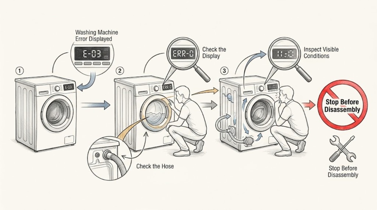 Washing Machine Error Displayed