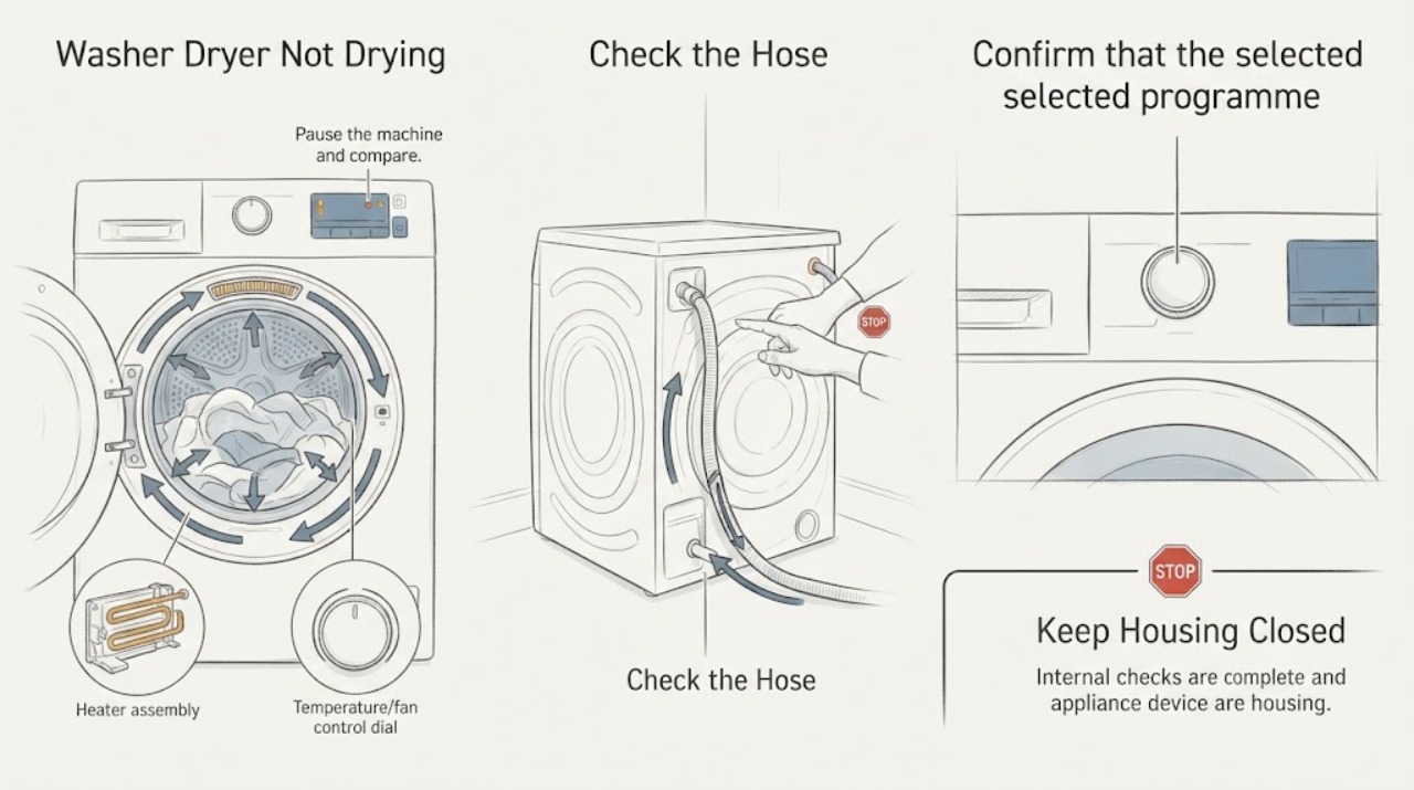 Washer Dryer Not Drying