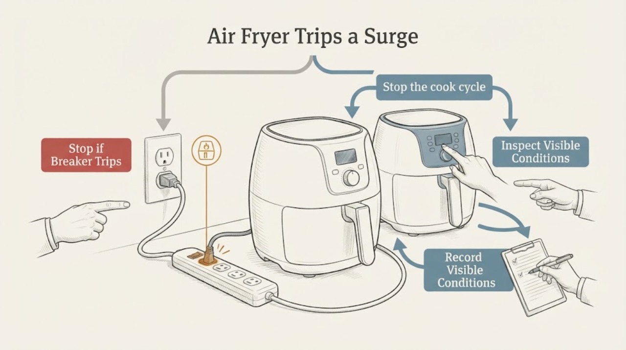 Air Fryer Trips a Surge