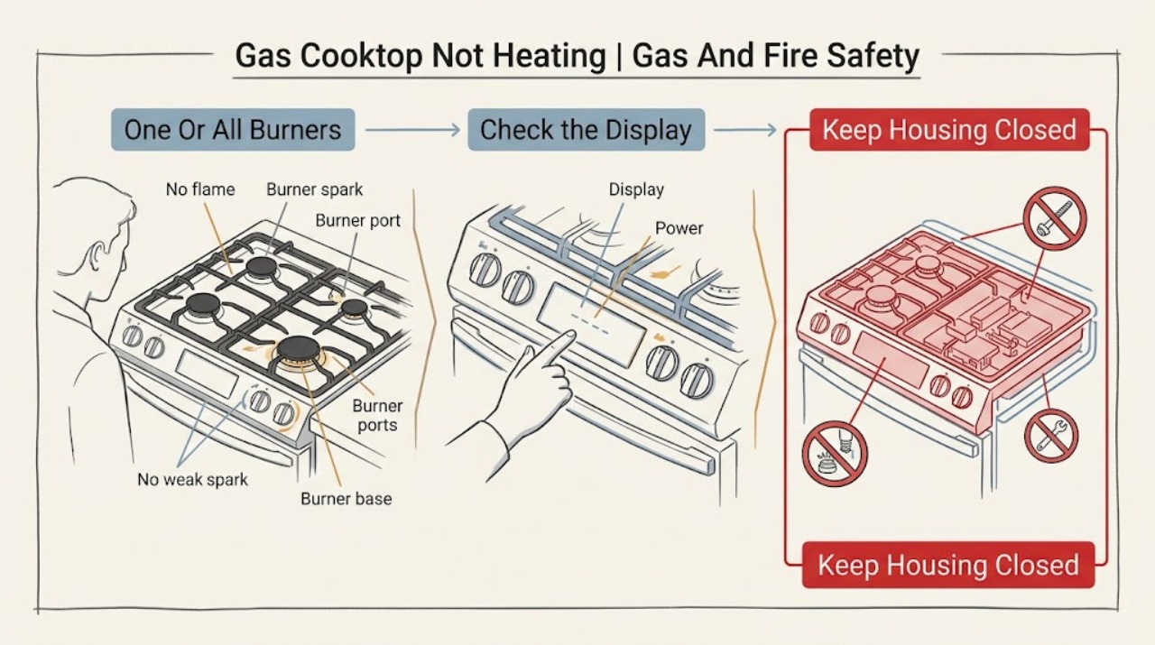 Gas Cooktop Not Heating