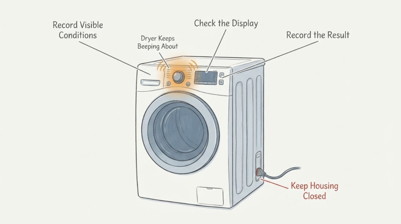 Dryer Keeps Beeping About
