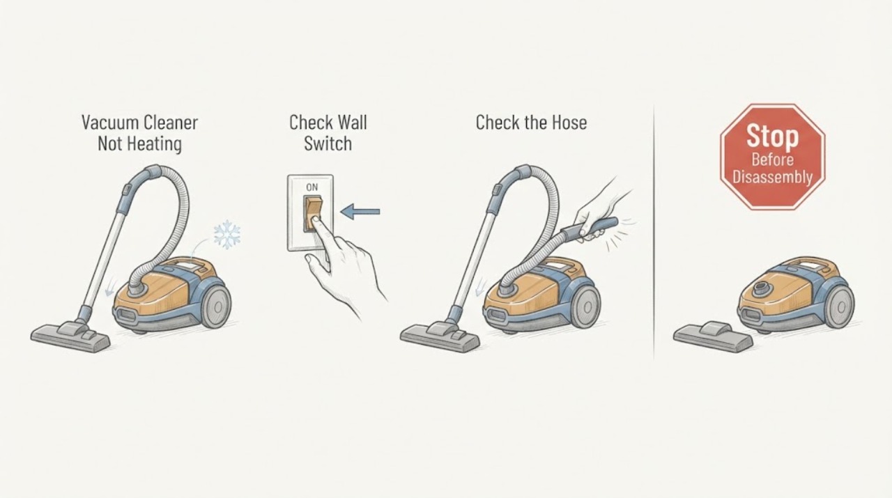 Vacuum Cleaner Not Heating