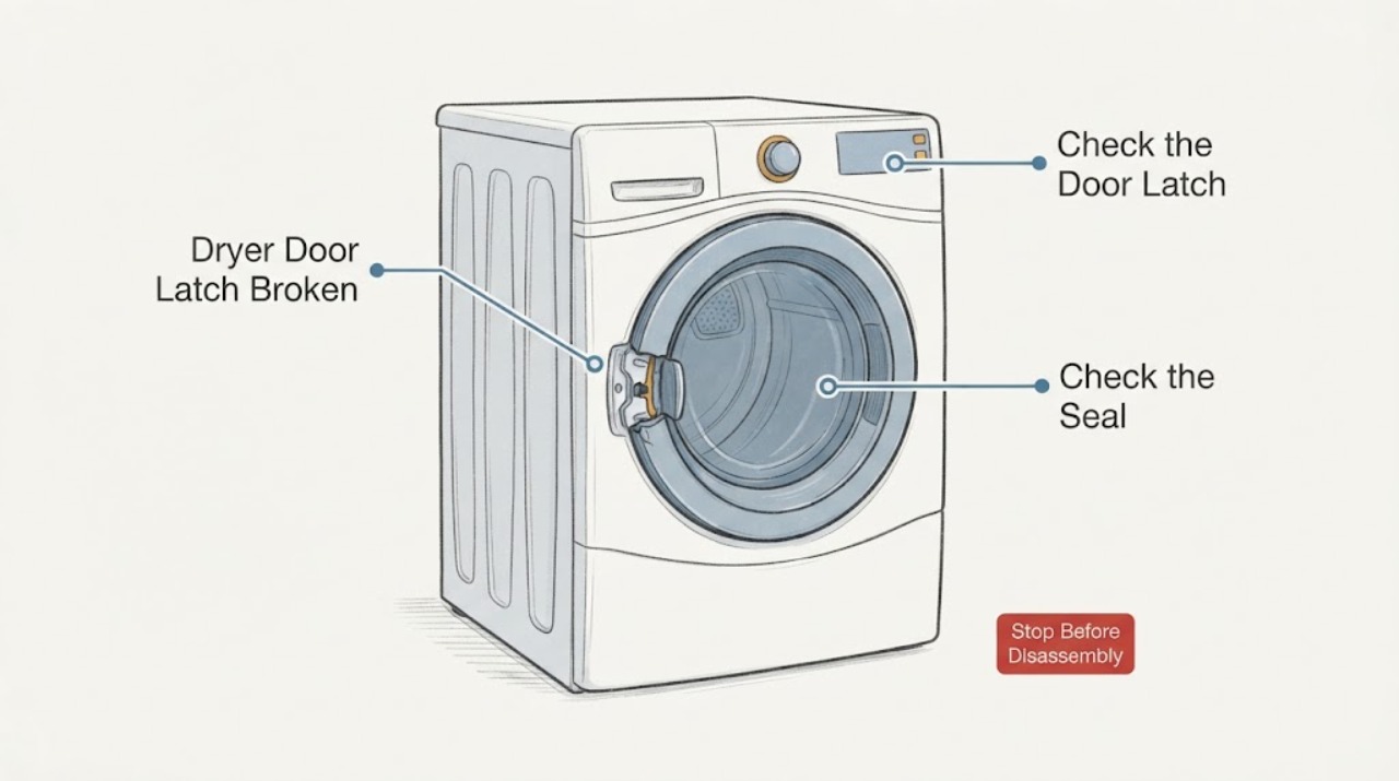 Dryer Door Latch Broken