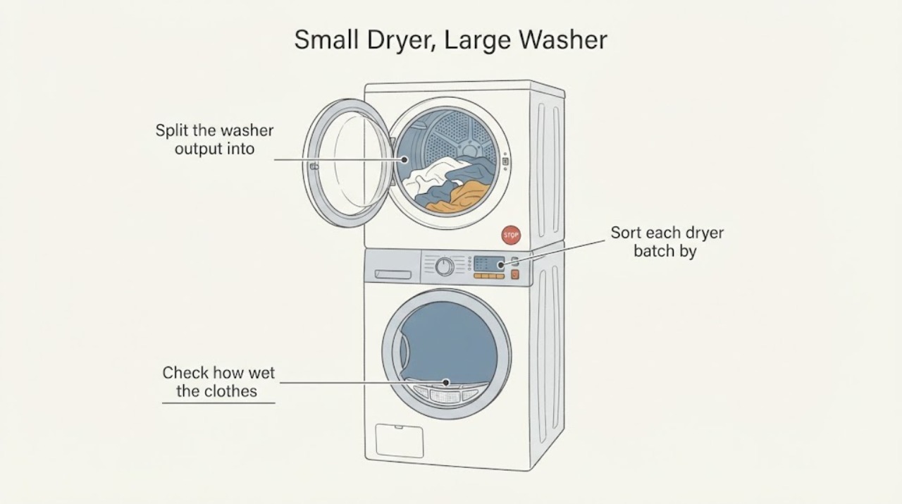 Small Dryer, Large Washer