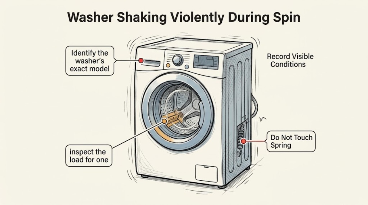 Washer Shaking Violently During Spin