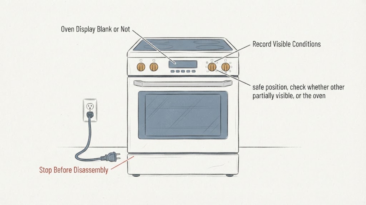Oven Display Blank or Not