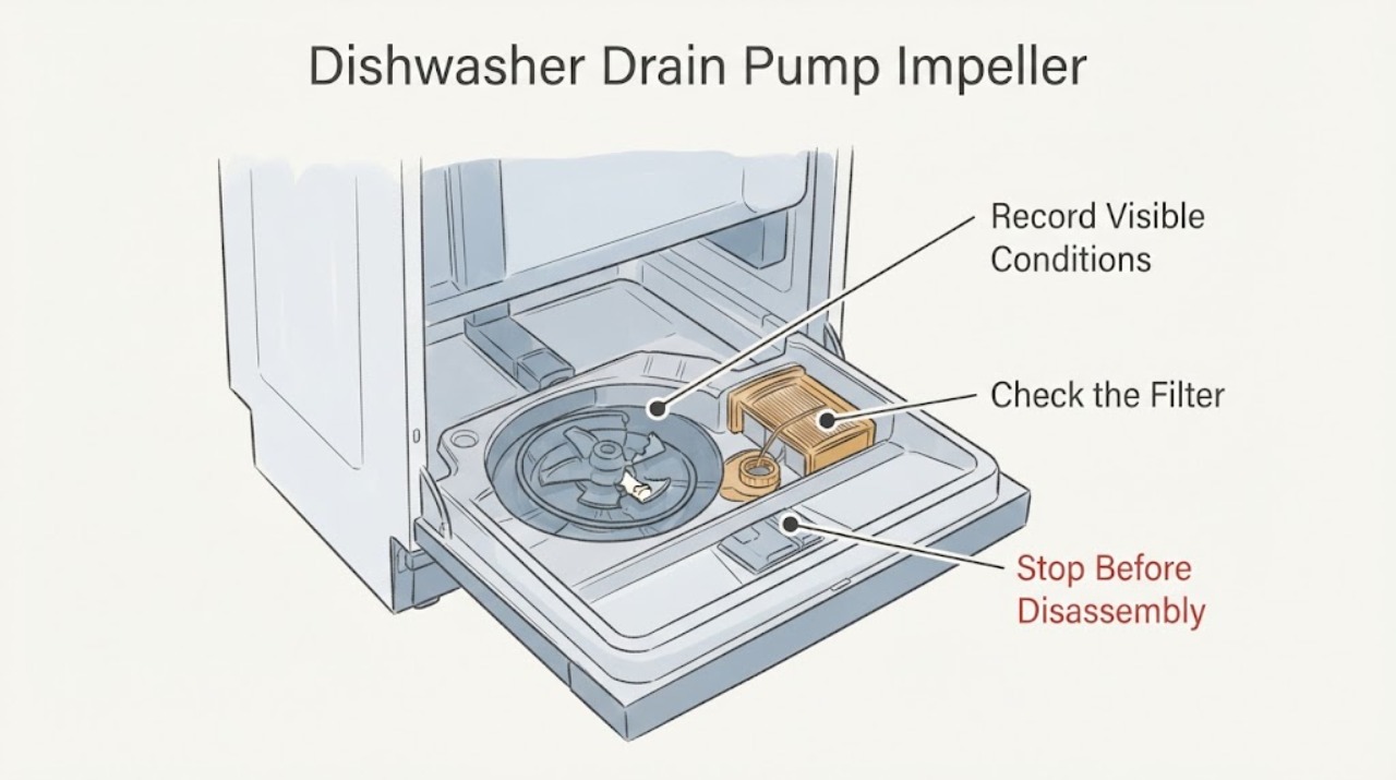 Dishwasher Drain Pump Impeller