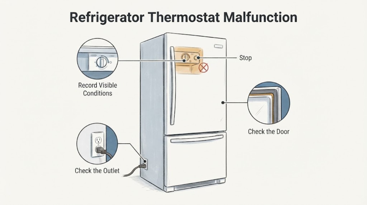 Refrigerator Thermostat Malfunction