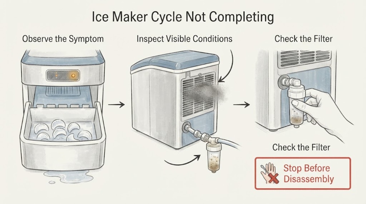 Ice Maker Cycle Not Completing