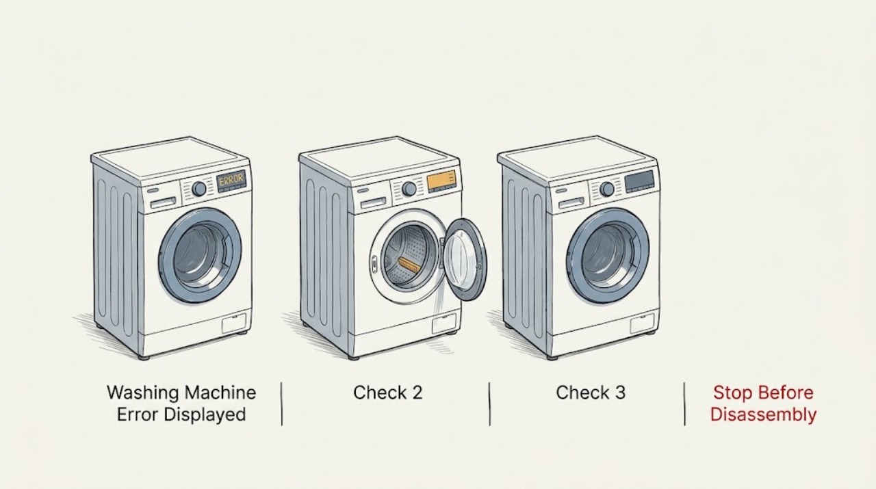 Washing Machine Error Displayed