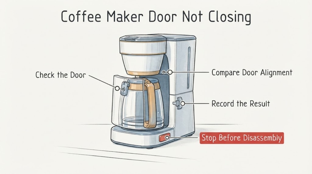 Coffee Maker Door Not Closing