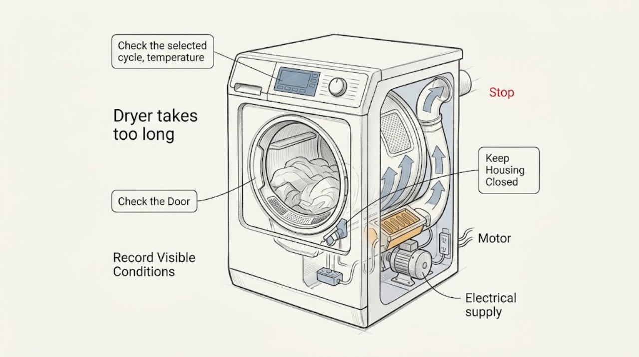 Dryer takes too long