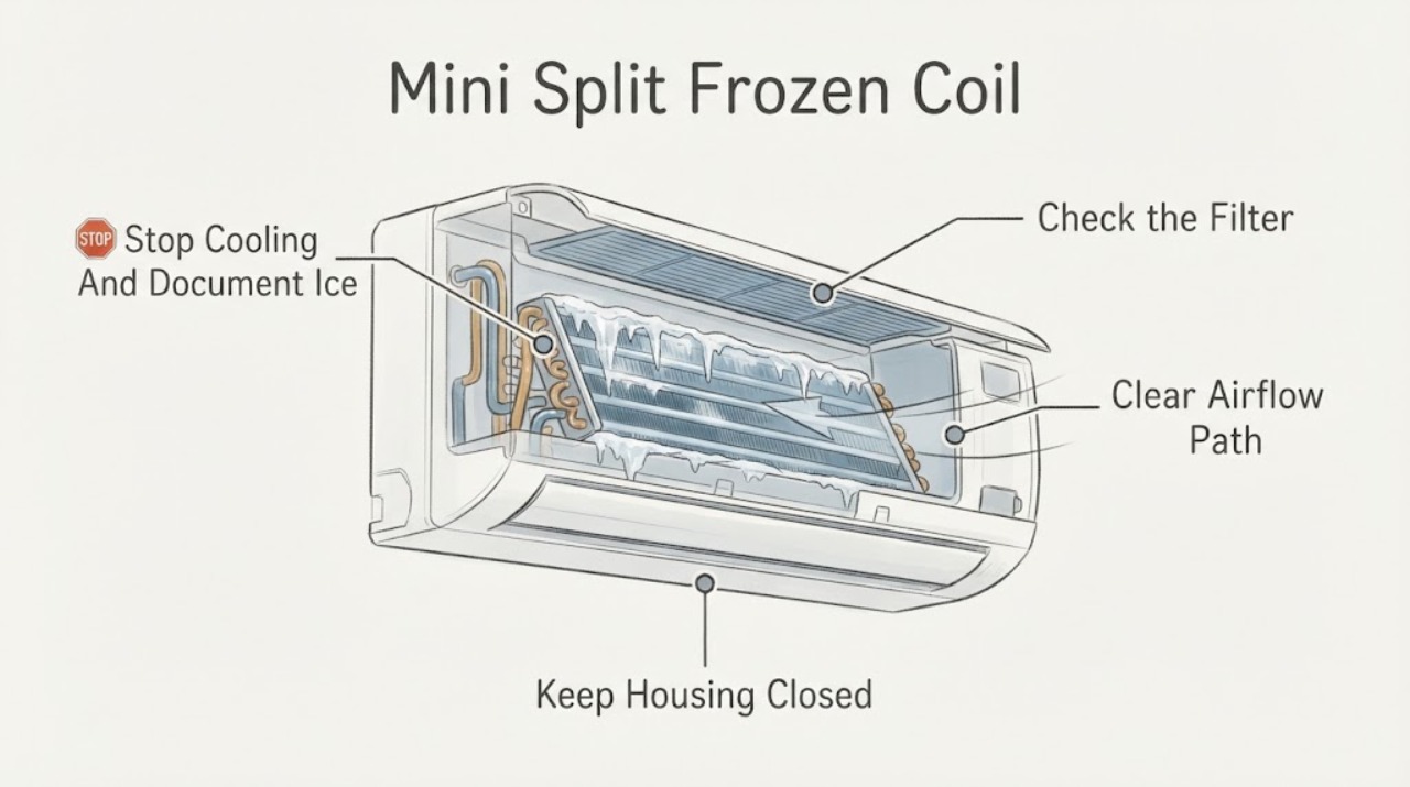 Mini Split Frozen Coil