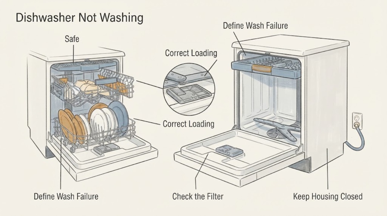 Dishwasher Not Washing | Safe