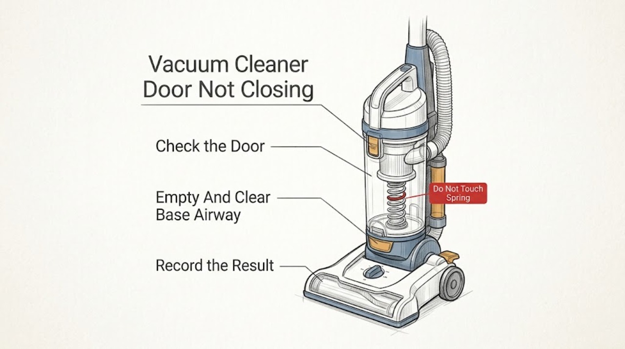Vacuum Cleaner Door Not Closing