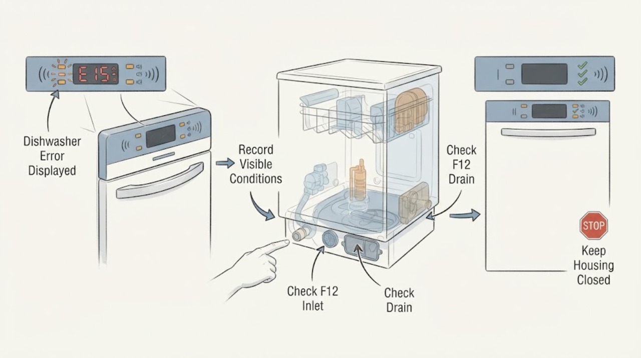 Dishwasher Error Displayed