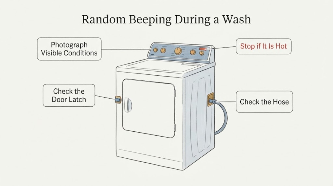 Random Beeping During a Wash