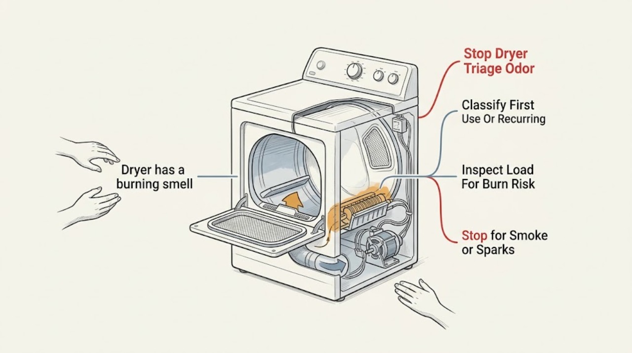 Dryer has a burning smell