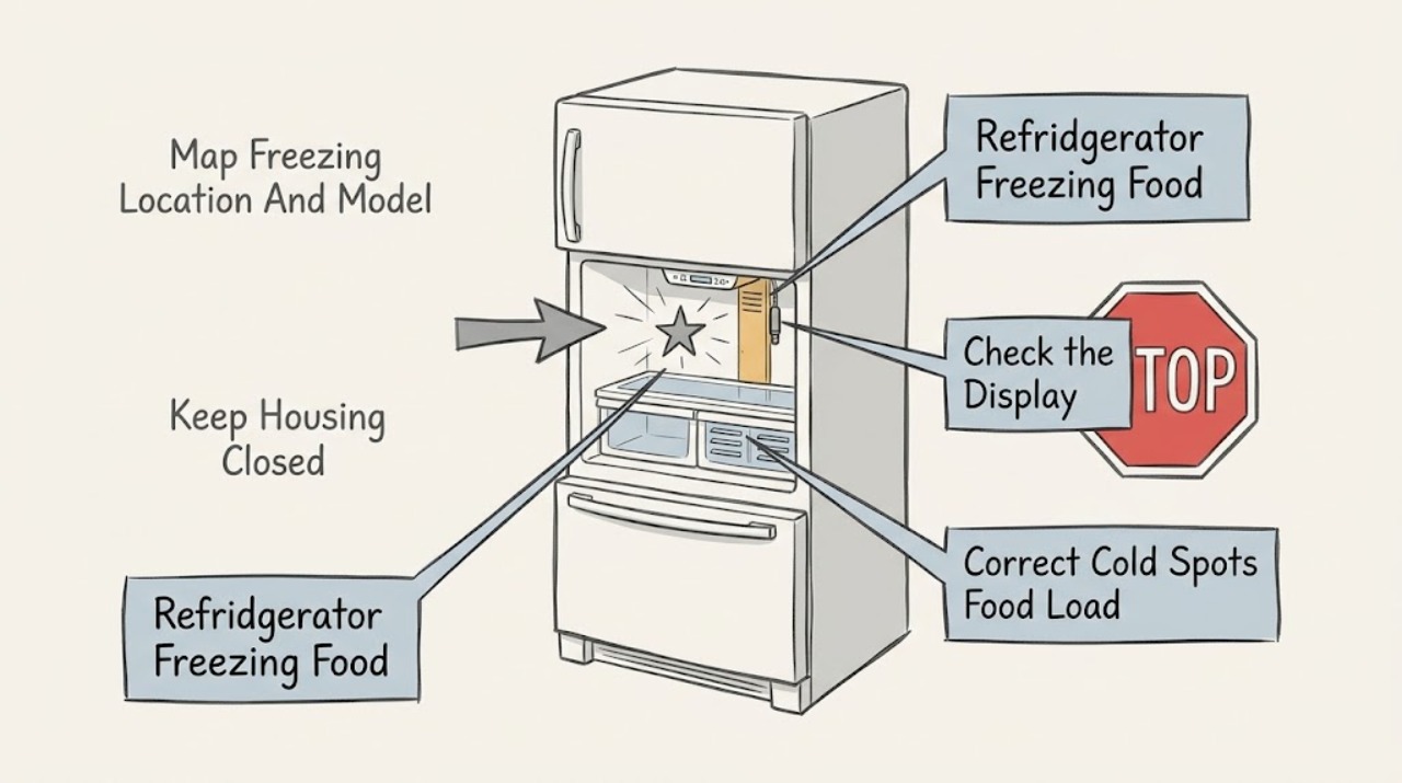 Refrigerator Freezing Food