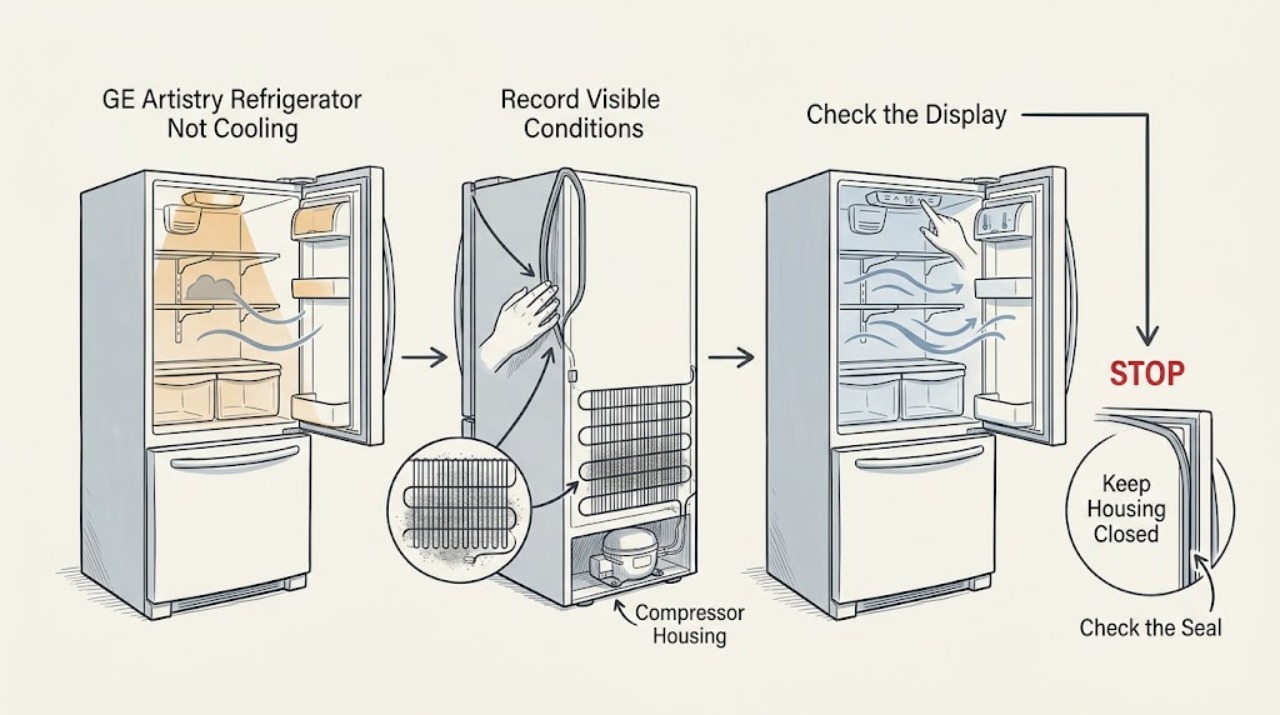 GE Artistry Refrigerator Not Cooling