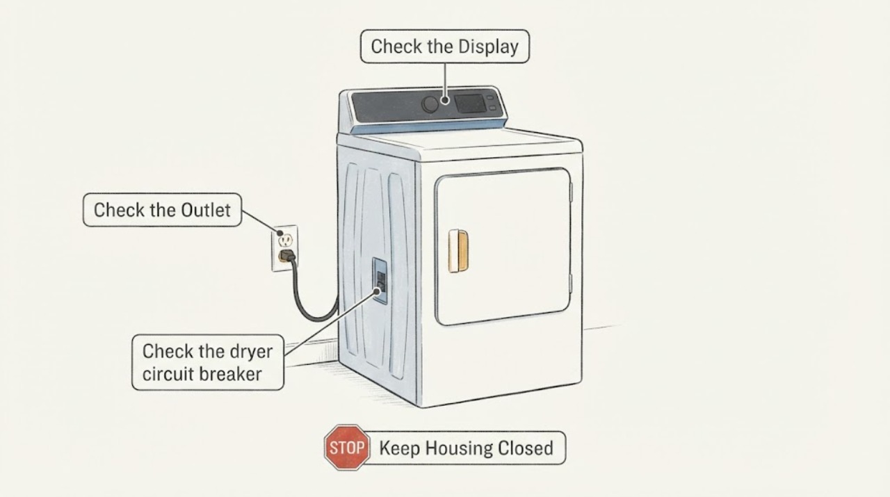 Dryer Won't Power On