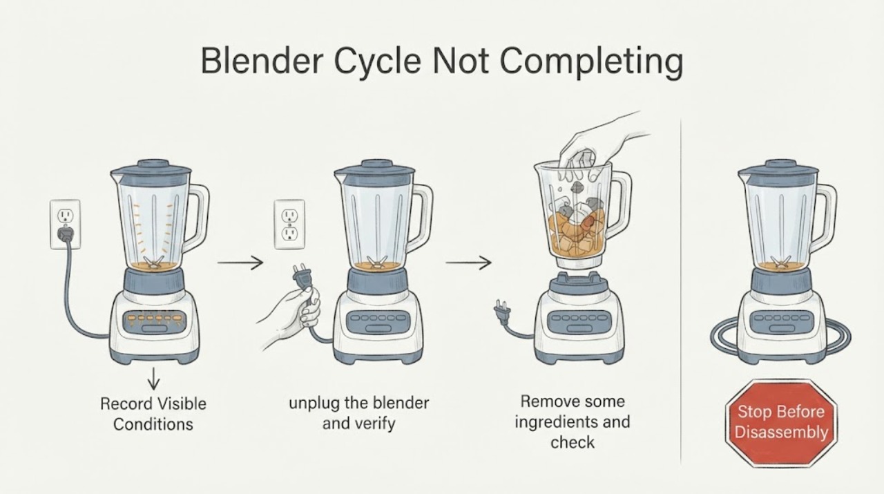 Blender Cycle Not Completing