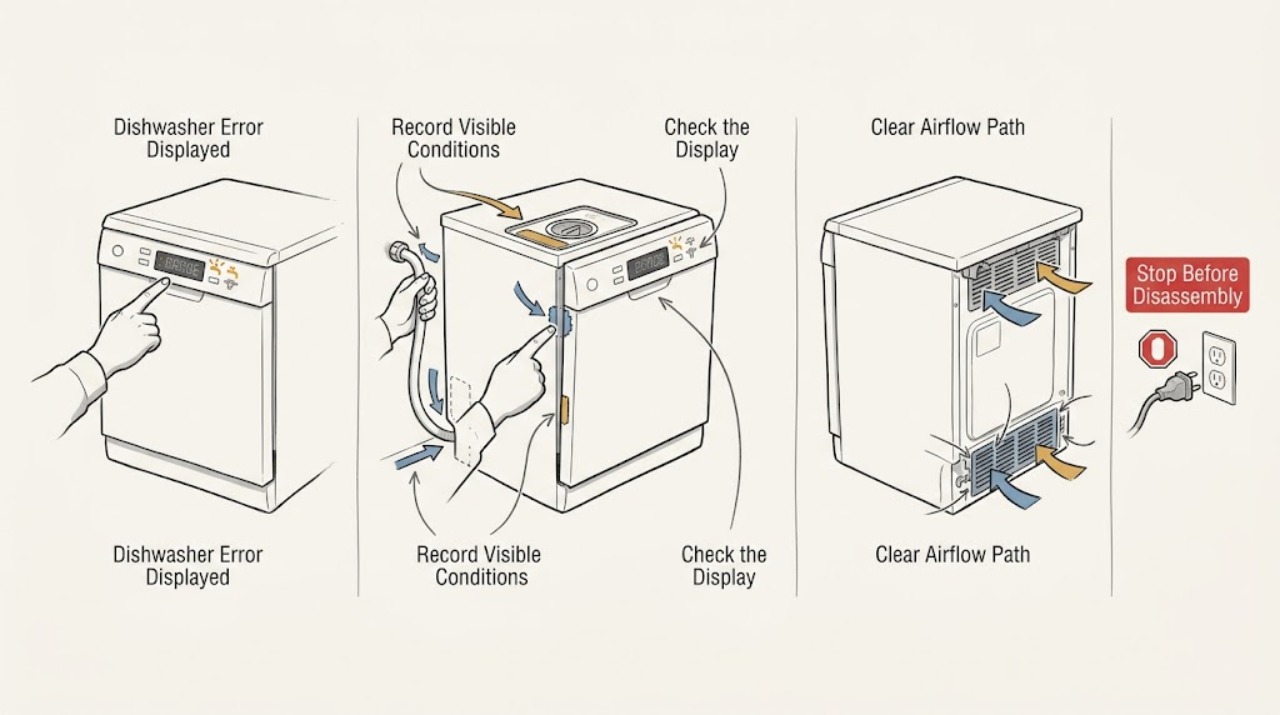 Dishwasher Error Displayed