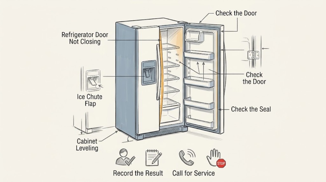 Refrigerator Door Not Closing