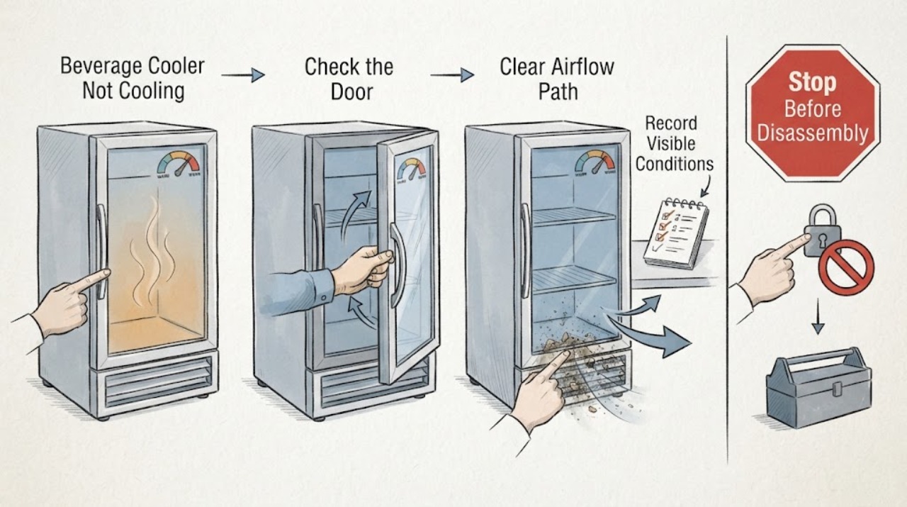 Beverage Cooler Not Cooling