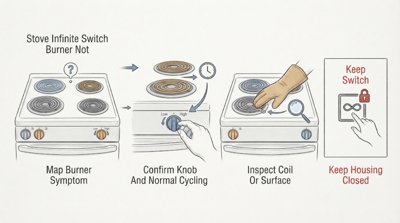 Stove Infinite Switch Burner Not