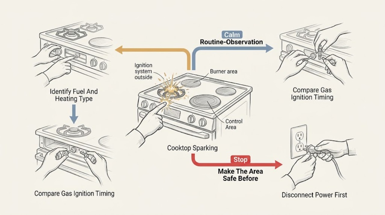 Cooktop Sparking