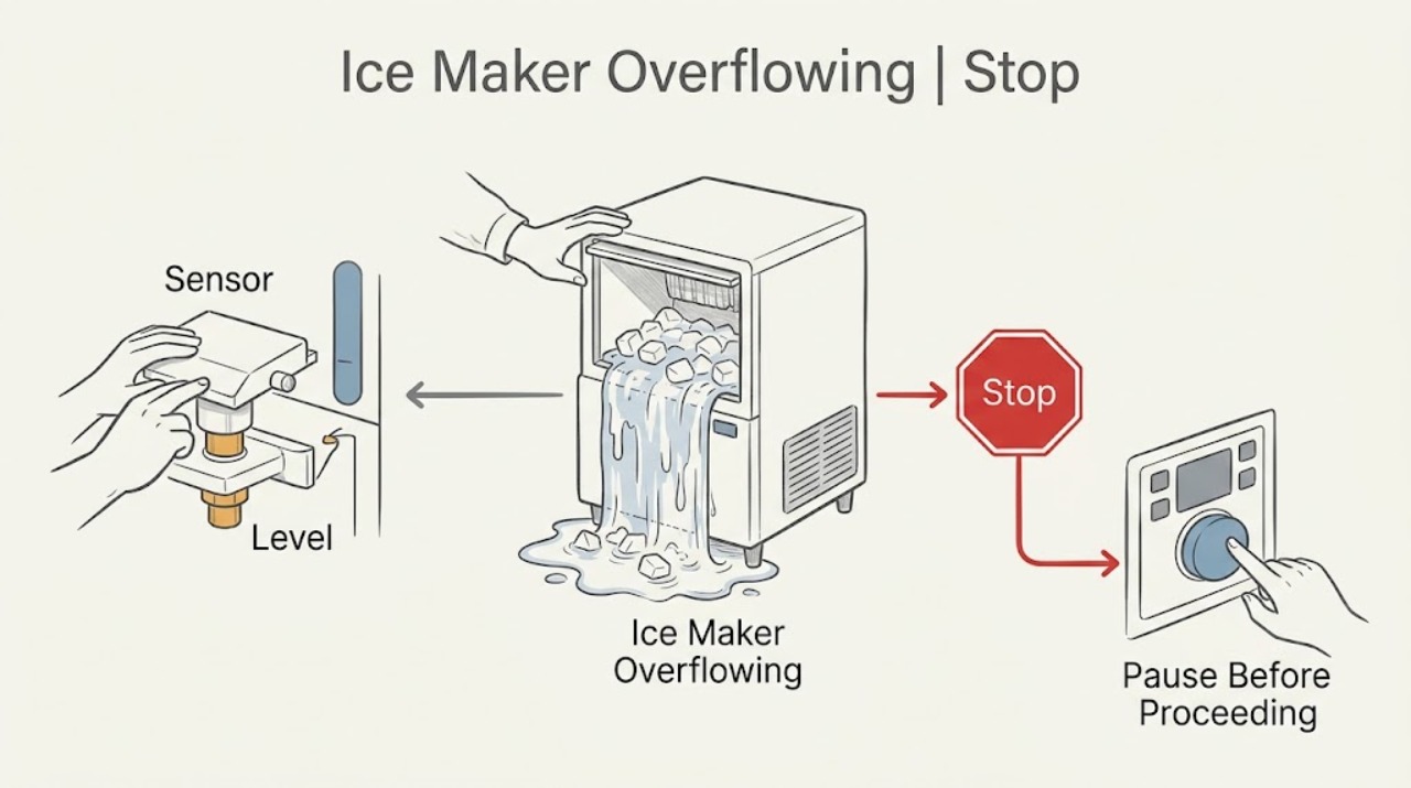 Ice Maker Overflowing