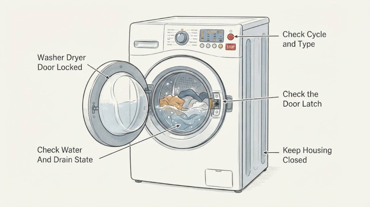 Washer Dryer Door Locked