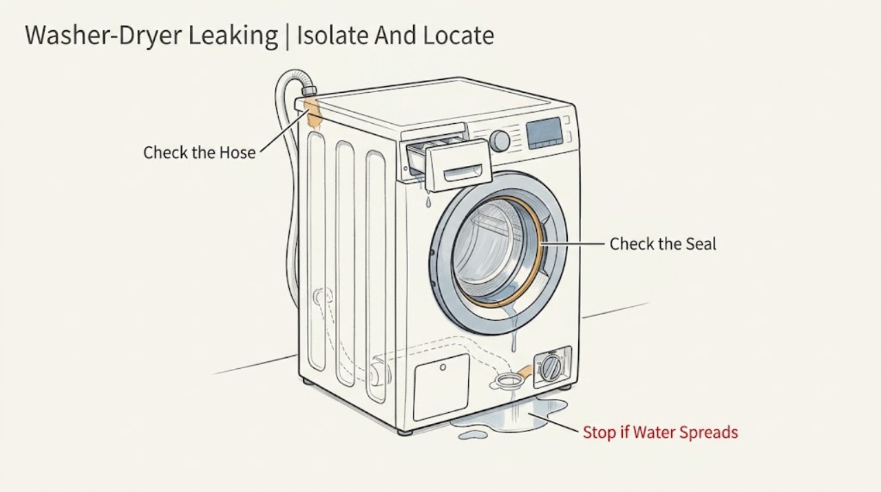 Washer-Dryer Leaking