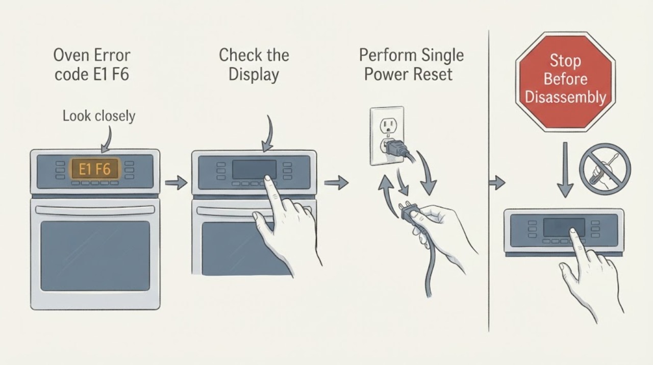Oven Error code E1 F6