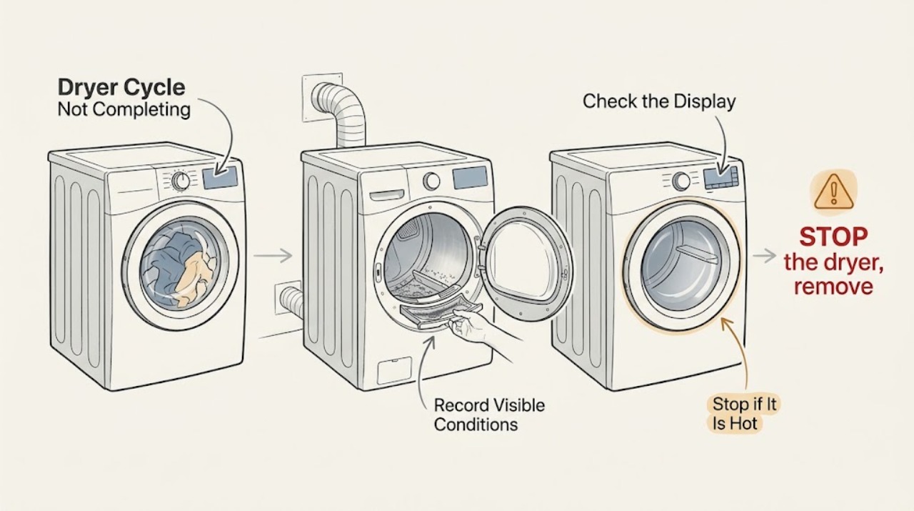 Dryer Cycle Not Completing